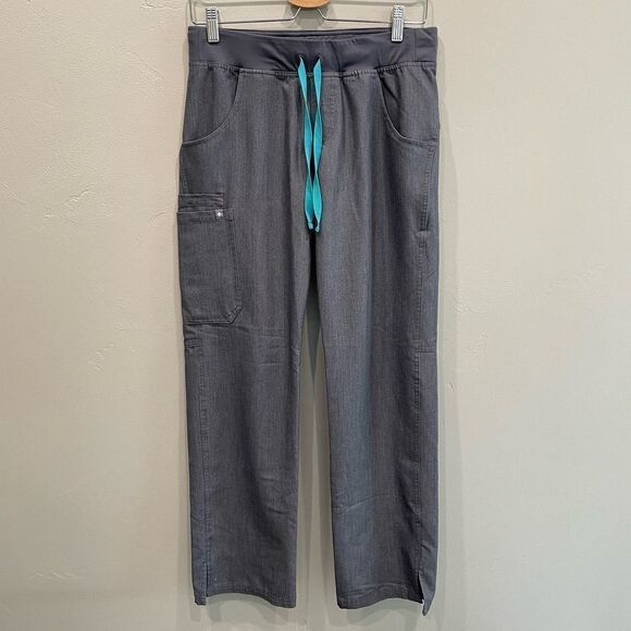 Figs Technical Collection Women's Gray Kade Cargo Scrub Pants - Size: Small - Picture 9 of 10